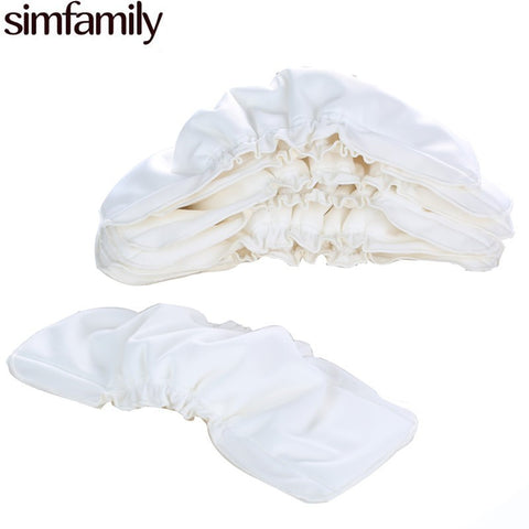 [simfamily] 5Pcs Reusable Bamboo Cotton Cloth Diaper inserts Washable 5Layers Nappy Changing Liners Newborn Cloth Nappies Mat
