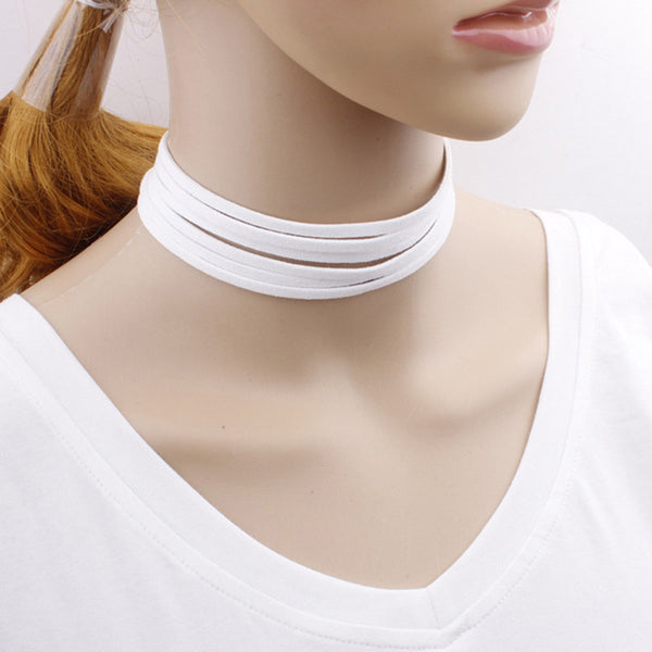 Tomtosh Summer Newest fashion jewelry accessories white Multilayer Lace Tattoo choker necklace for couple lovers