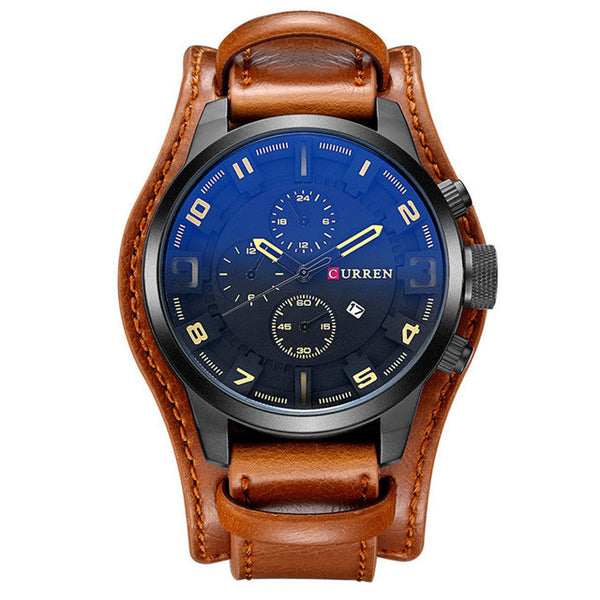 CURREN Luxury Top Brand Men's Sports Watches Fashion Casual Quartz-Watch Steampunk Men Military Wrist Watch Male Relogio Clock