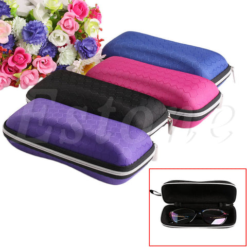 Colorful Cover Sunglasses Case For Women Glasses Box With Lanyard Zipper Eyeglass Cases For Men 4 Colors A19385