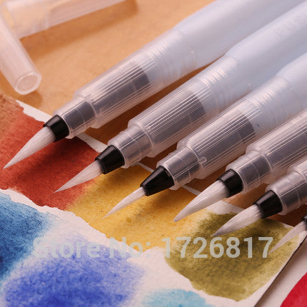 3 pcs Sakura Water Brush Watercolor Art Paint Brush nylon painting brush Self Moistening Calligraphy Pen