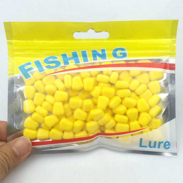 Hot selling! 100Pcs/Lot 44grams Soft Baits corn with corn smell carp Fishing Lures Floating baits 004