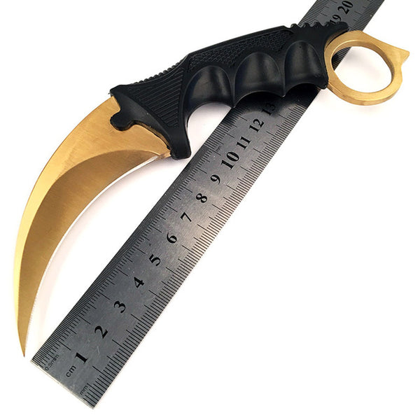 BGT CS GO Hunting Fixed Knife Karambit Tactical Combat Survival Neck Claw Knives Utility Camping Outdoor Pocket Rescue EDC Tools