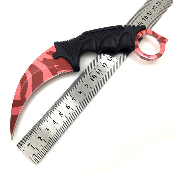 BGT CS GO Hunting Fixed Knife Karambit Tactical Combat Survival Neck Claw Knives Utility Camping Outdoor Pocket Rescue EDC Tools