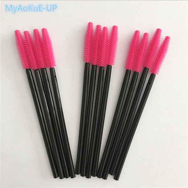 Silicone eyelash brush head lashes brush pack 15 colors disposable makeup brushes tools 200pcs wholesale