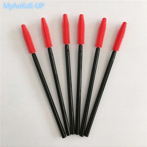 Silicone eyelash brush head lashes brush pack 15 colors disposable makeup brushes tools 200pcs wholesale