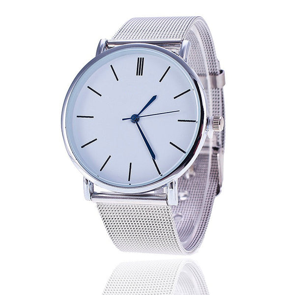 Vansvar Brand Fashion Silver Casual Quartz Watch Women Metal Stainless Steel Dress Watches Relogio Feminino Clock 1886