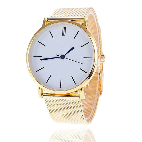 Vansvar Brand Fashion Silver Casual Quartz Watch Women Metal Stainless Steel Dress Watches Relogio Feminino Clock 1886