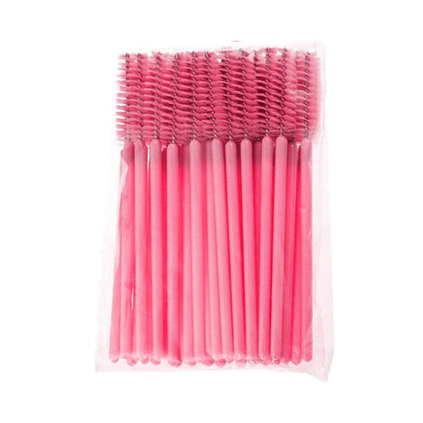 50Pcs/Pack Disposable Eyelash Brushes Mascara Wands Applicator Wand Brushes Eyelash Comb Brushes Spoolers Makeup Tool Kit