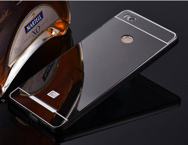 VOONGOSN For Xiaomi Redmi 3 Pro / 3s Mirror Back Cover Case & Aluminum Metal Frame Set Hot Phone Bag Cases Coque For Redmi3 Pro