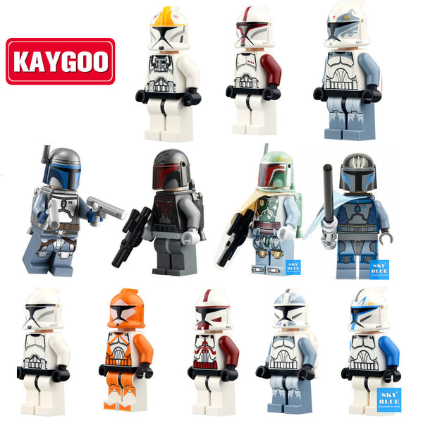 Kaygoo Classic star wars Figures Darth Vader Stormtrooper Clone Trooper Kylo Ren BB-8 TIE Pilot Building Block Set Model Toys