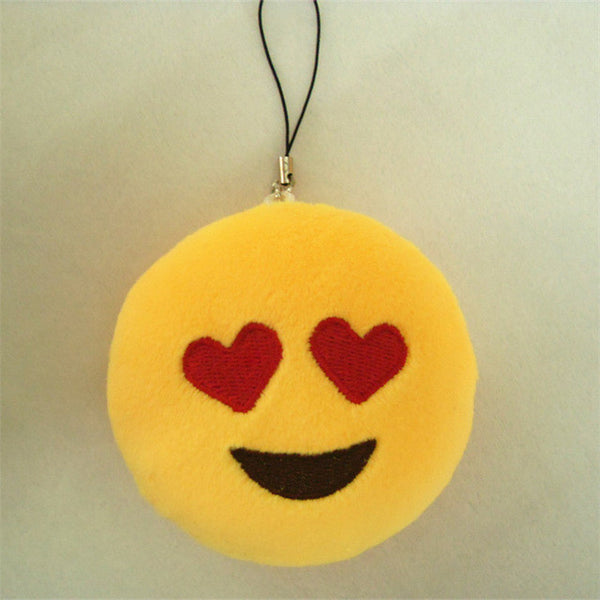 LNRRABC Fashion Cute Emoji Emoticon Smiley Face Keychain Pendant Key Chain Holder Keyring Soft Toy for Women Men