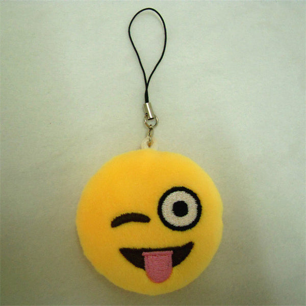 LNRRABC Fashion Cute Emoji Emoticon Smiley Face Keychain Pendant Key Chain Holder Keyring Soft Toy for Women Men