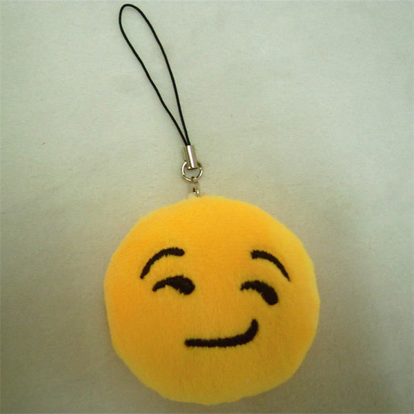 LNRRABC Fashion Cute Emoji Emoticon Smiley Face Keychain Pendant Key Chain Holder Keyring Soft Toy for Women Men