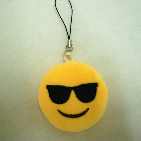 LNRRABC Fashion Cute Emoji Emoticon Smiley Face Keychain Pendant Key Chain Holder Keyring Soft Toy for Women Men