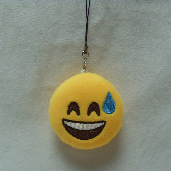 LNRRABC Fashion Cute Emoji Emoticon Smiley Face Keychain Pendant Key Chain Holder Keyring Soft Toy for Women Men