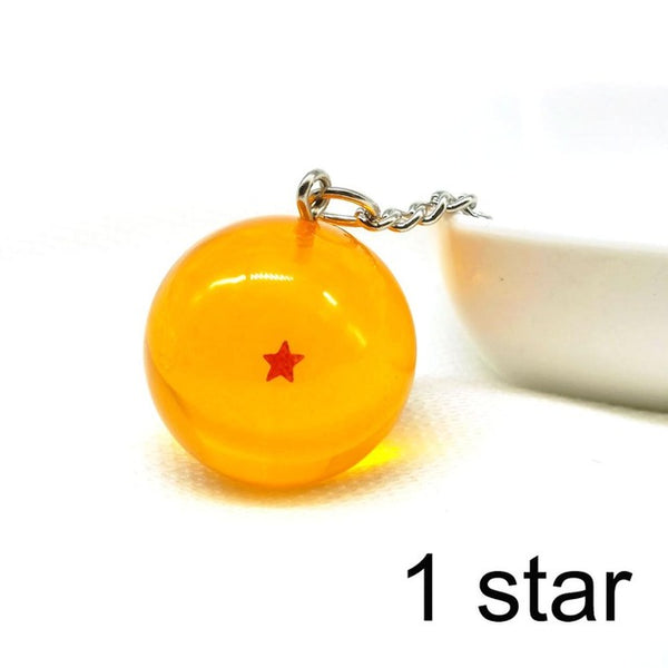 ZOEBER Cartoon anime Dragon Ball Z Keychain Child DBZ cosplay Dragonball Z 7 Stars Crystal Ball Keyrings PVC Pendant key holder