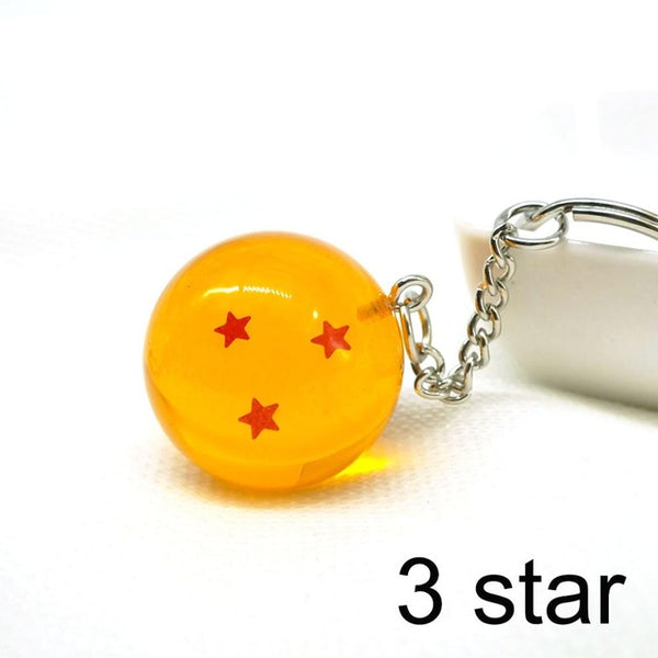 ZOEBER Cartoon anime Dragon Ball Z Keychain Child DBZ cosplay Dragonball Z 7 Stars Crystal Ball Keyrings PVC Pendant key holder