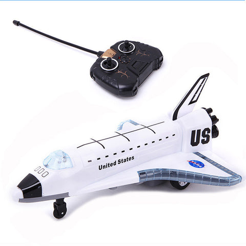 BOHS RC Remote Control Flashing Light and Music USA Space Shuttle Spaceship Airliner Toy /DO NOT FLY