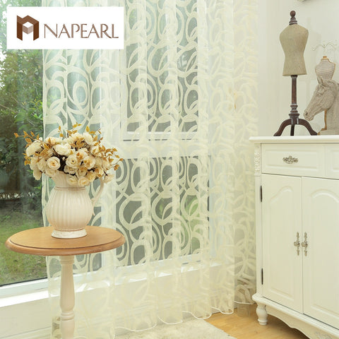 Endless design  white curtain tulle panel sheer yarn curtain for bedroom window treatments curtains for living room