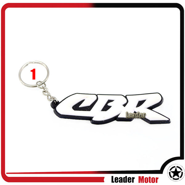 For YAMAHA KAWASAKI SUZUKI HONDA 46 CBR GSX-R FZ1 NINJA Motorcycle Accessories Cool Rubber Keychain Key Ring Key chain keyring