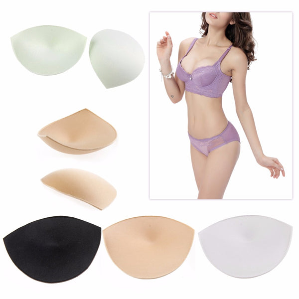 1 Pair Foam Top Push Up Bra Pads Insert Breast Enhancer for Bikini Pad SwimWear