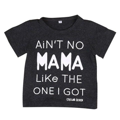 Mama Kids Baby Matching Tops Boys Girls Cotton Clothes Women Family T Shirts Blouses Famly Matching Outfits Clothing