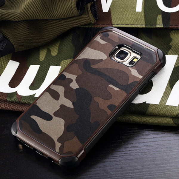 Military Camo Hard Shockproof Case For Samsung Galaxy S7 S6 Edge S8 Plus Camouflage Cover For Samsung A3 A5 A7 J5 J7 2016 Note 5