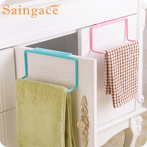 SAINGACE Holders Towel Rack Hanging Holder Organizer Bathroom Kitchen Cabinet Cupboard Hanger u61018