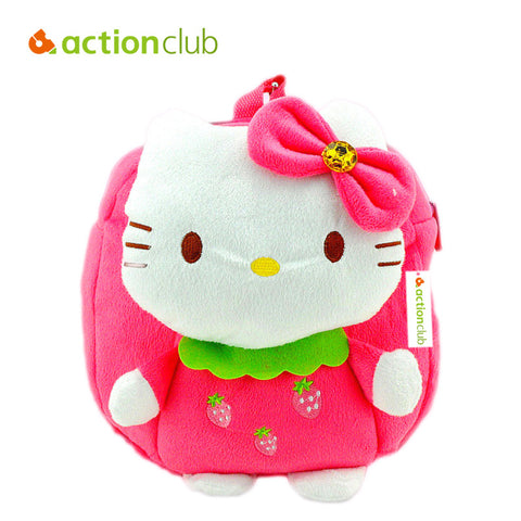Actionclub Children Plush Backpack Cartoon Bags Baby Toy Kids School Bag Hello Kitty Bags Kindergarten Girl Kawaii Stuffed Doll