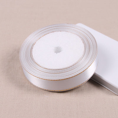 Wholesale 25 Yards White Silk Satin Ribbon Wedding Party Decoration Gift Wrapping Christmas New Year Apparel Sewing Fabric