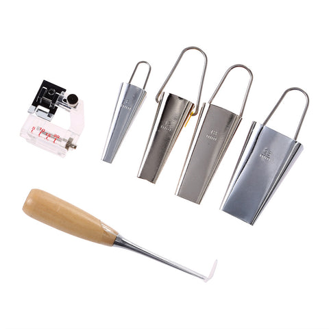 For Fusible Bias Binding Tape Makers Awl Kit Set Wood+Steel+Plastic Needle Arts Craft Sewing Quilting Tools Accessory