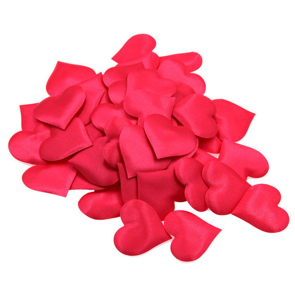 100pcs Fabric Heart table scatter Wedding Party Confetti Table Decoration birthday party baby shower Decorative Supplies