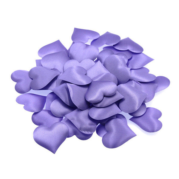 100pcs Fabric Heart table scatter Wedding Party Confetti Table Decoration birthday party baby shower Decorative Supplies