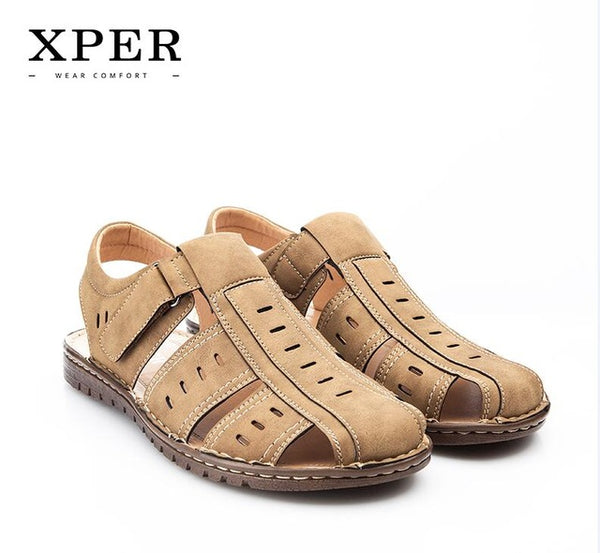 Size 40~45 Brand XPER Men Sandals Shoes Fretwork Breathable Fisherman Shoes Style Retro Gladiator #701/702