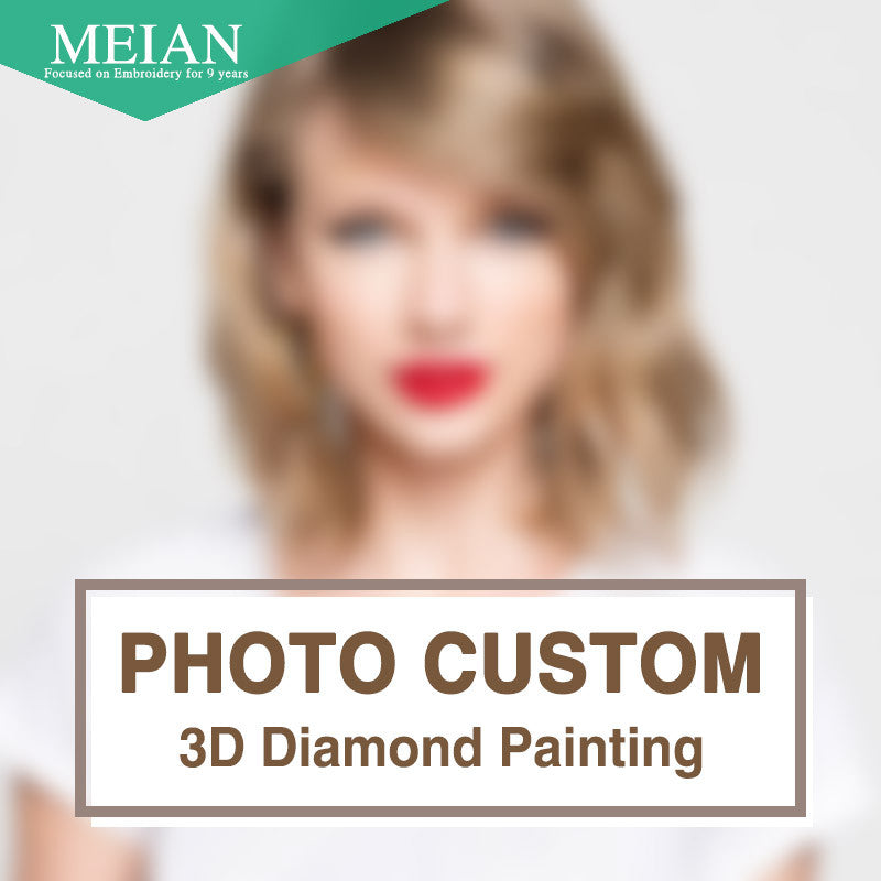 Meian,DIY,Diamond Embroidery,Photo custom,5D,Private custom,Diamond Painting,Cross Stitch,3D,Diamond Mosaic,Decoration,Christmas