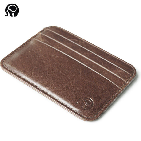 men Wallet Business Card Holder bank cardholder leather cow pickup package bus card holder Slim leather multi-card-bit pack bag