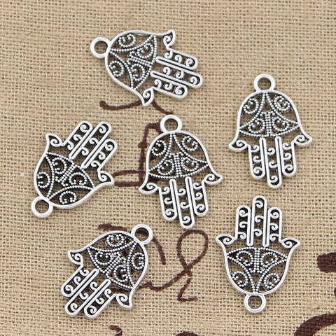 99Cents 12pcs Charms hamsa palm protection 20*15mm Antique Making pendant fit,Vintage Tibetan Silver,DIY bracelet necklace