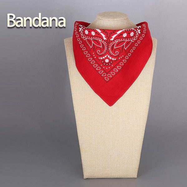 2017 Cotton Bandana Scarf Square Head Scarf Women Men Fashion Bicycle Bandana Motorcycle Female Bandanas Headwear Scarves Hijab