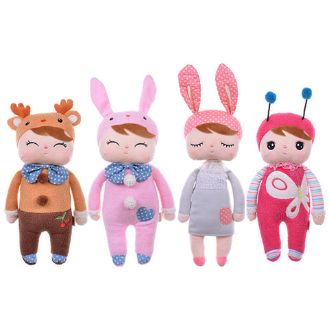 Metoo Dolls Angela rabbit 35cm baby plush toy doll sweet cute stuffed toys Dolls for kids girls Birthday/Christmas Gift