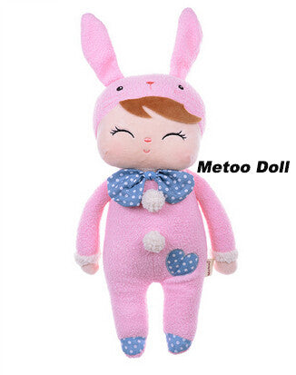 Metoo Dolls Angela rabbit 35cm baby plush toy doll sweet cute stuffed toys Dolls for kids girls Birthday/Christmas Gift