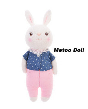 Metoo Dolls Angela rabbit 35cm baby plush toy doll sweet cute stuffed toys Dolls for kids girls Birthday/Christmas Gift