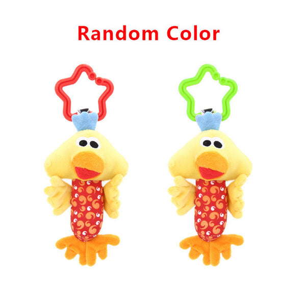 Kid Baby Toys Rattle Tinkle Hand Bell Multifunctional Plush Stroller Cute Animal Duck Dog Fawn Toy