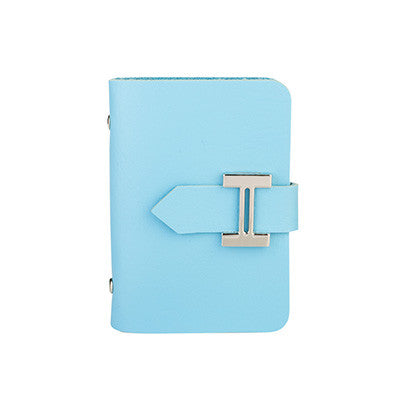 DUDINI New Men & Women Business Cards Wallet Simple PU Leather Credit Card Holder/Case Fashion Bank Cards Bag ID Holders