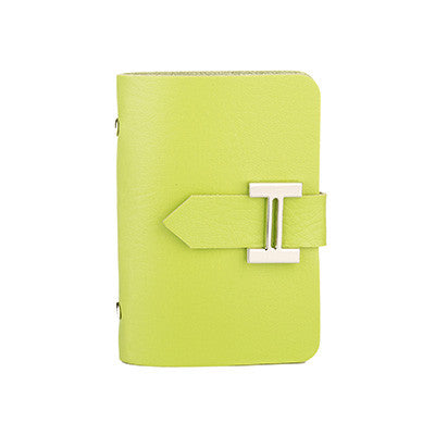 DUDINI New Men & Women Business Cards Wallet Simple PU Leather Credit Card Holder/Case Fashion Bank Cards Bag ID Holders