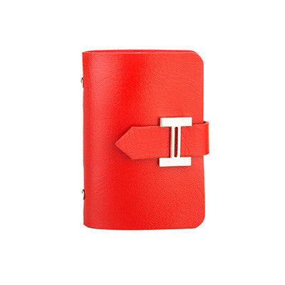 DUDINI New Men & Women Business Cards Wallet Simple PU Leather Credit Card Holder/Case Fashion Bank Cards Bag ID Holders