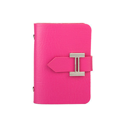 DUDINI New Men & Women Business Cards Wallet Simple PU Leather Credit Card Holder/Case Fashion Bank Cards Bag ID Holders