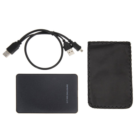 Black External Enclosure for Hard Drive Disk USB 2.0 SATA HDD Portable Case 2.5" Inch Support 2TB Hdd Hard Drive High Quality