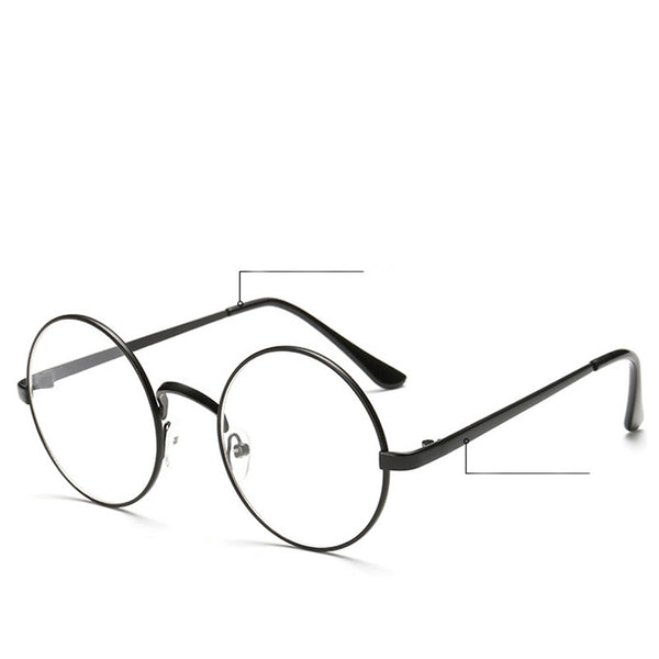 Chic Eyeglasses Retro Big Round Metal Frame Clear Lens Glasses Nerd Spectacles-448E