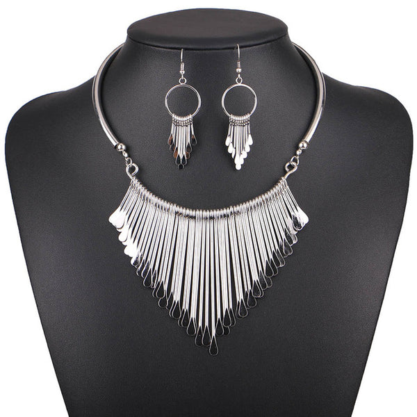 Match-Right Women Necklace Alloy Statement Necklaces Pendants Tassel Jewelry Ethnic Necklace Women Accessories NL564